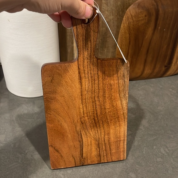 NWT Serving Board & Wooden Single Serve Mini Cheese Board - Picture 4 of 5